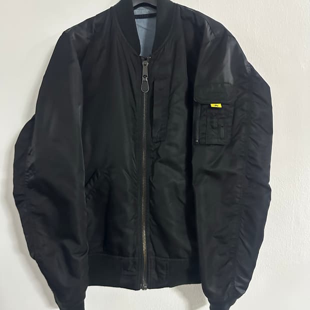 아비렉스 X FAT 콜라보 리버시블 마원 블루종 블랙