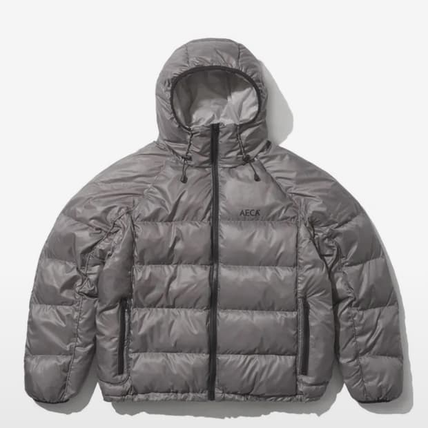 에이카 화이트 RIBSTOP PADDING JUMPER-GREY S