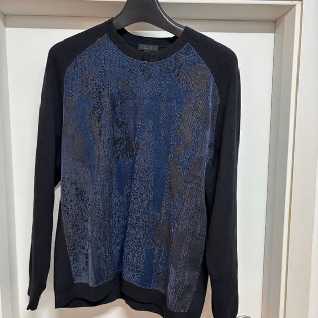 코스 패턴 코튼 니트 xl