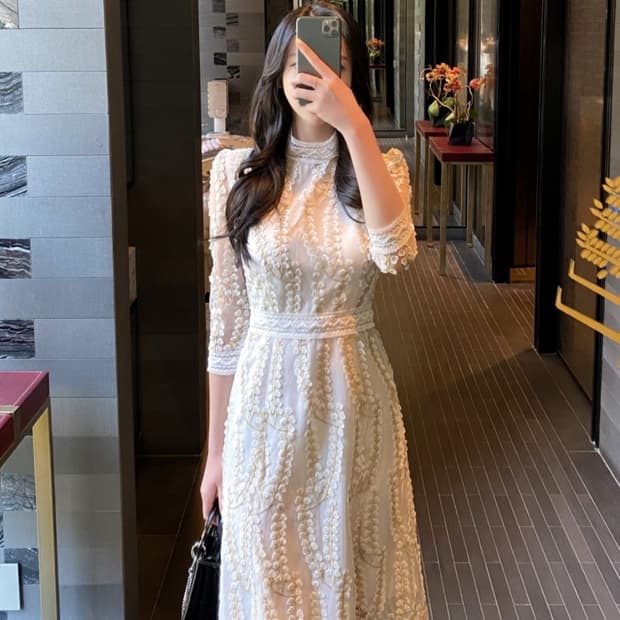 MARANT 레이스 자수 원피스 S사이즈