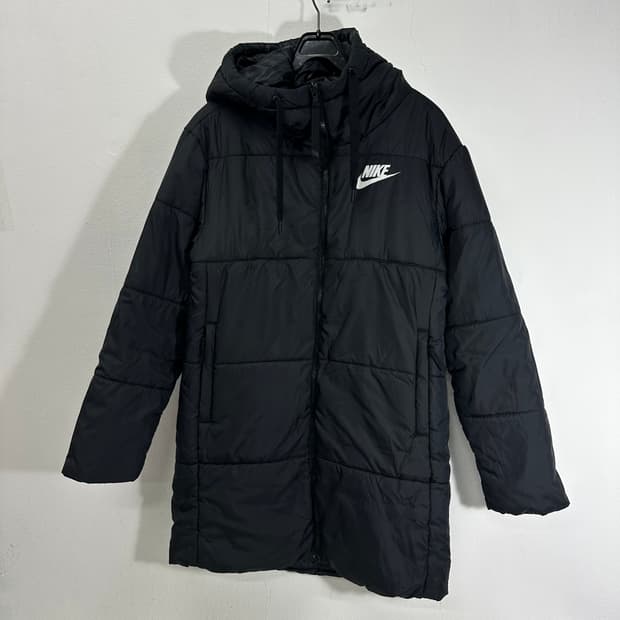 우먼M 나이키 블랙 리버시블 롱패딩