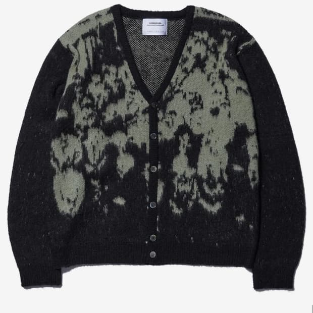 노매뉴얼 가디건PPS HAIRY CARDIGAN - KHAKI