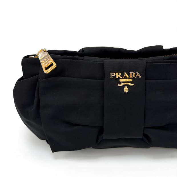프라다 테수토 나일론 리본 파우치