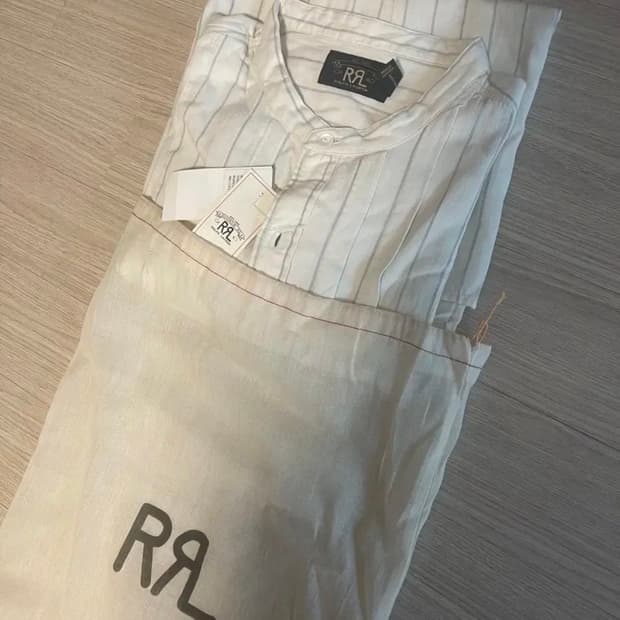 더블알엘(RRL) 스트라이프 트윌 팝오버 셔츠
