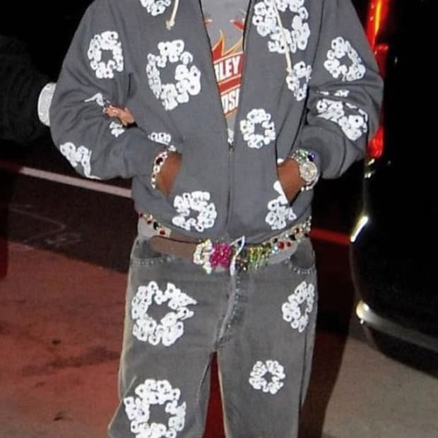 데님 티어스 스웻팬츠