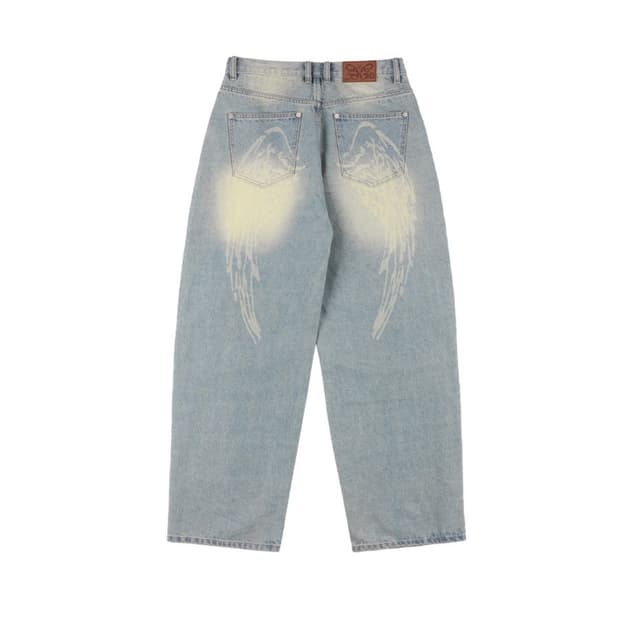 [사은품까지] 엔젤 빈티지 워싱 핀턱팬츠 (BLUE, 2 size)