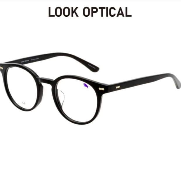 룩옵티컬 원형 뿔테 안경