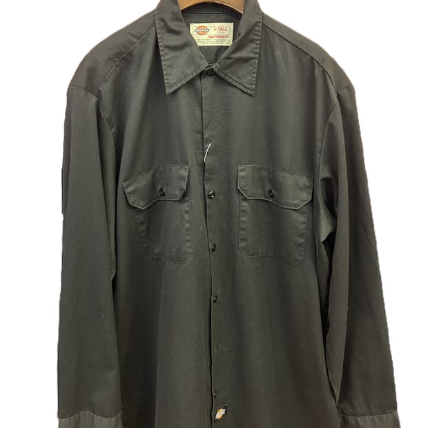 디키즈 긴팔 워크 셔츠 (블랙)