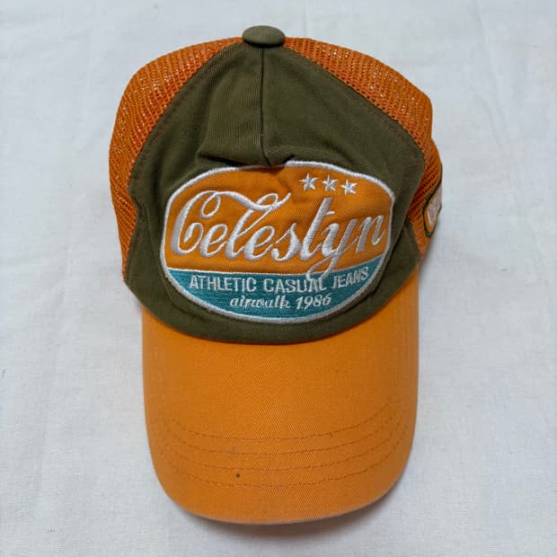 에어워크 빈티지 트래커 캡 모자 만다린