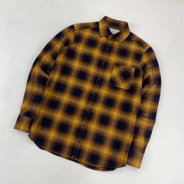 컬러 Kolor 재팬 15 a/w 포켓 체크 플란넬 셔츠 (100)