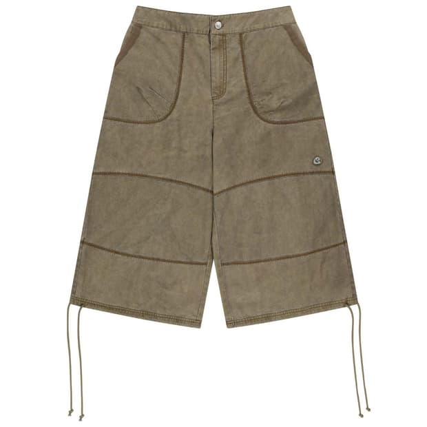 코이세이오 지그재그 팬츠 브라운 0