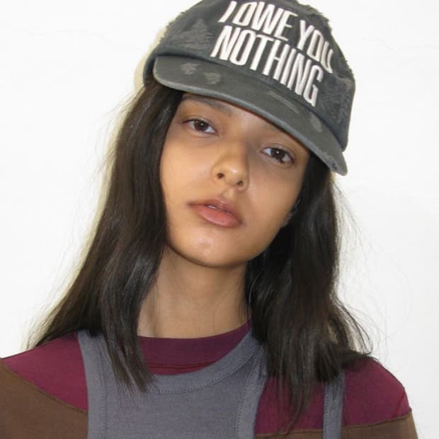 파르티멘토우먼 텍스트 데미지 볼캡