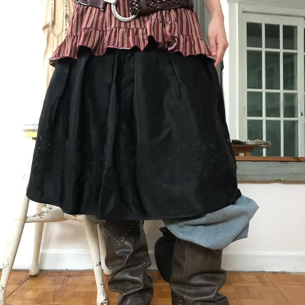 vintage pattern skirt