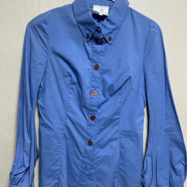 비비안 웨스트우드 빈티지 블루코튼셔츠