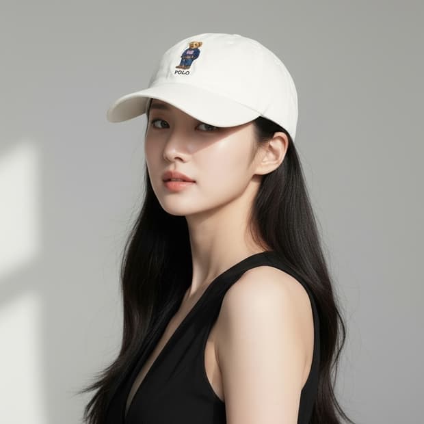 폴로 랄프로렌 베어 볼캡 화이트 F