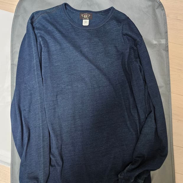 rrl 인디고 저지티셔츠