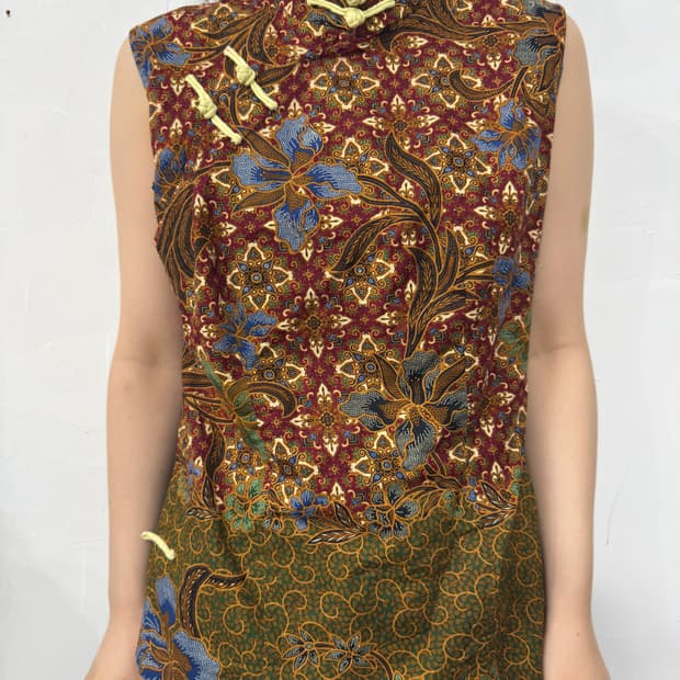 ethnic sleeveless quipao 