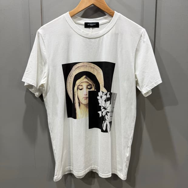 L 지방시 GIVENCHY 성모 마리아 반팔 티셔츠