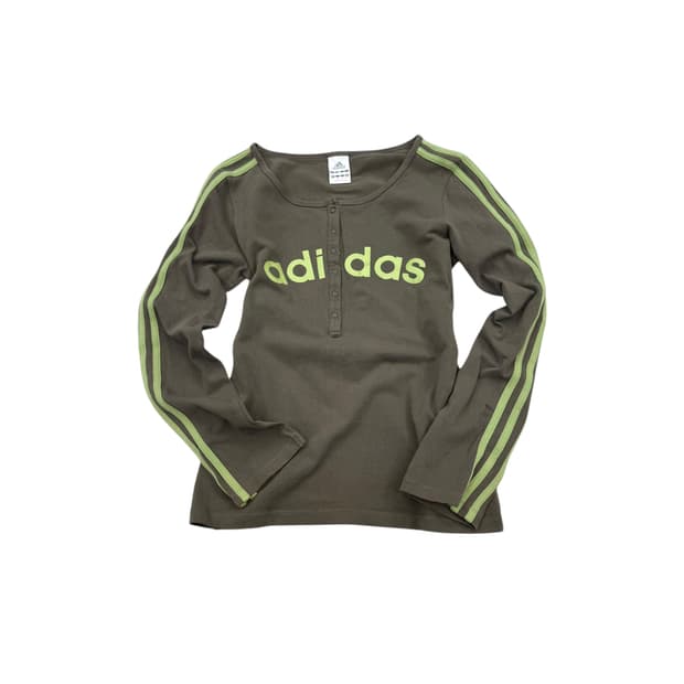 Adidas khaki long sweatshirt 