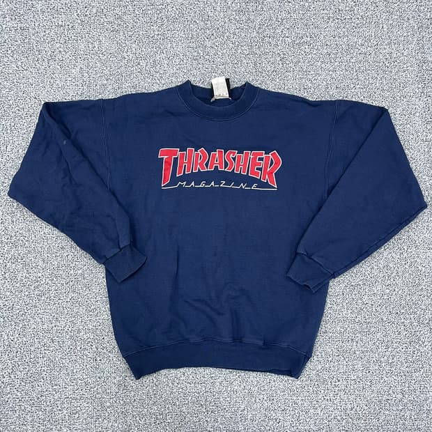 S 트레셔 빅로고 긴팔 맨투맨 0313M