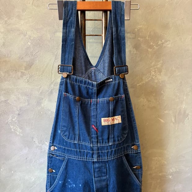 [30x32] 80s USA BIG MAC 데님 워크 오버롤