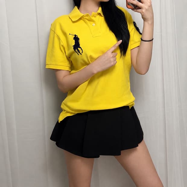 폴로 랄프로렌 옐로우 빅포니 3 슬림핏