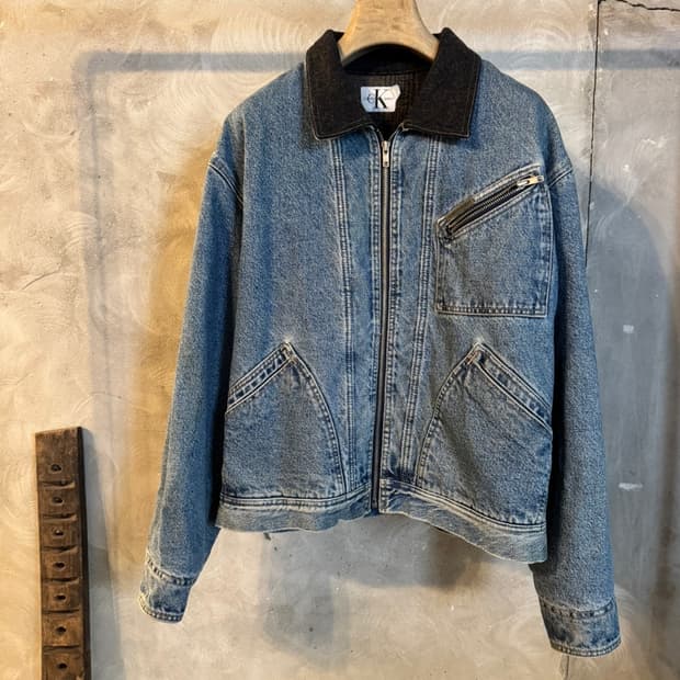 캘빈클라인 데님 트러커 자켓 100