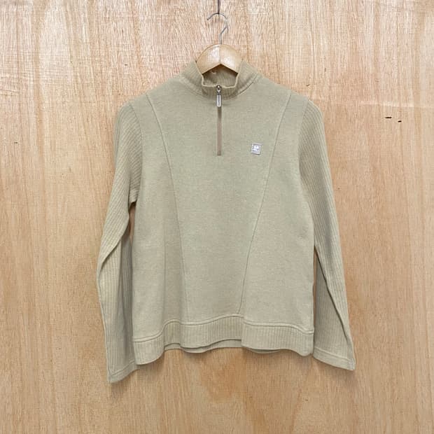 COURREGES half zip-up knit 쿠레쥬 쿼터집업 니트