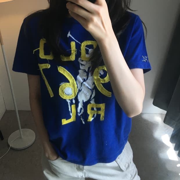폴로 랄프로렌 중앙자수로고 반팔티셔츠
