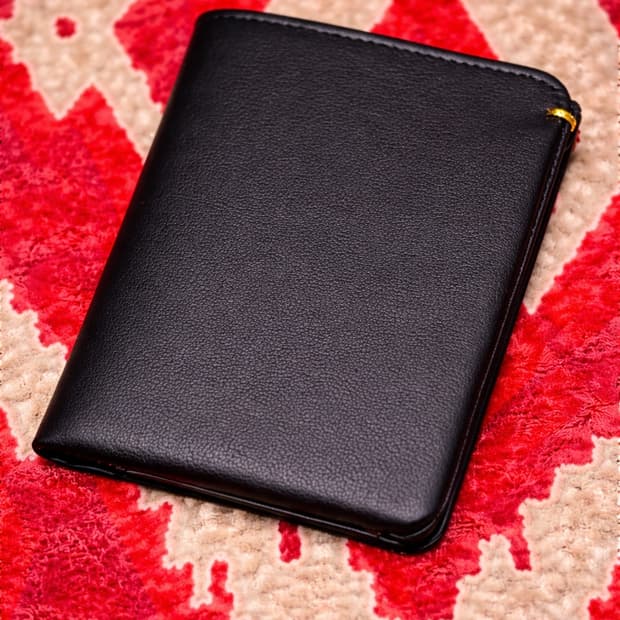 소가죽 빈티지 에이징 반지갑