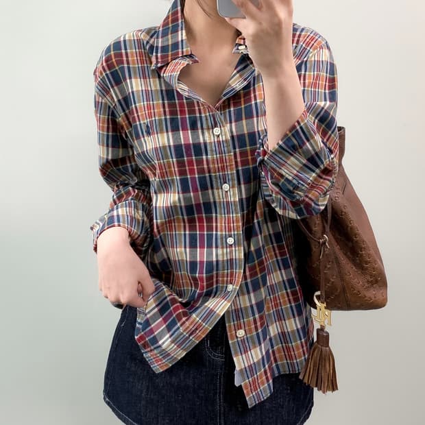 폴로 마드라스 체크 셔츠