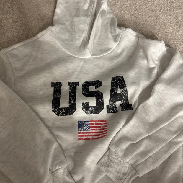 USA 성조기 후드티