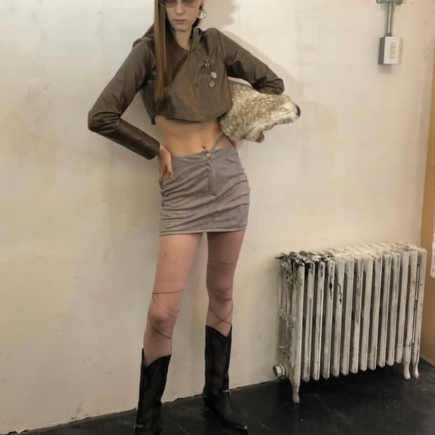 2000아카이브 크롭후드