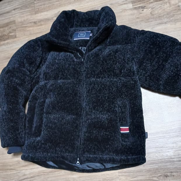 로맨틱크라운 벨벳 니트 다운 패딩 자켓 남녀공용