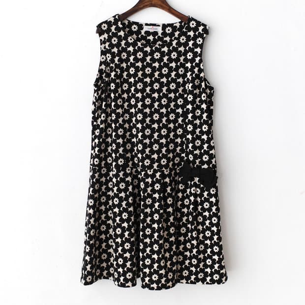 flower ribbon one-piece