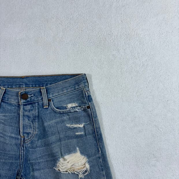 홀리스터 디스트로이드 데님 하프 팬츠