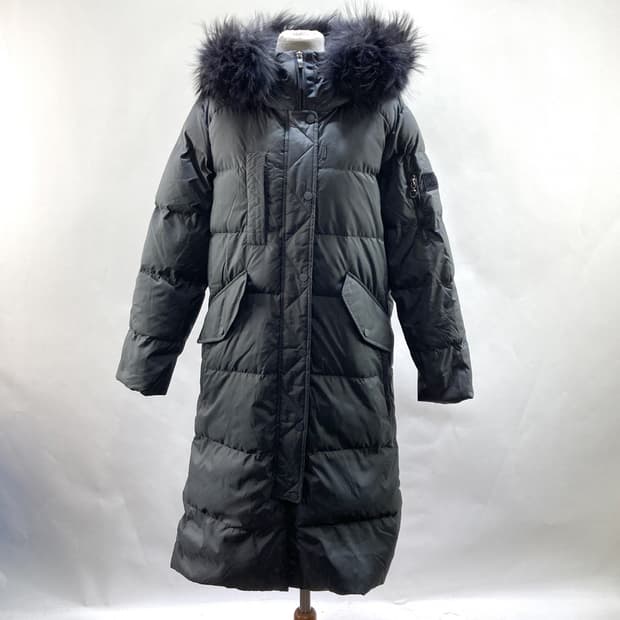 밀레 여성구스다운롱패딩자켓 그레이 90 