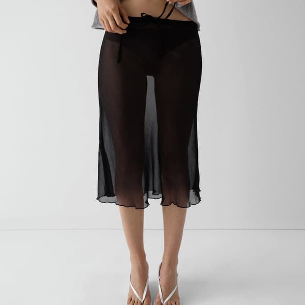 [XS,S,M]기마구아스 Bahia 시어 스커트/블랙