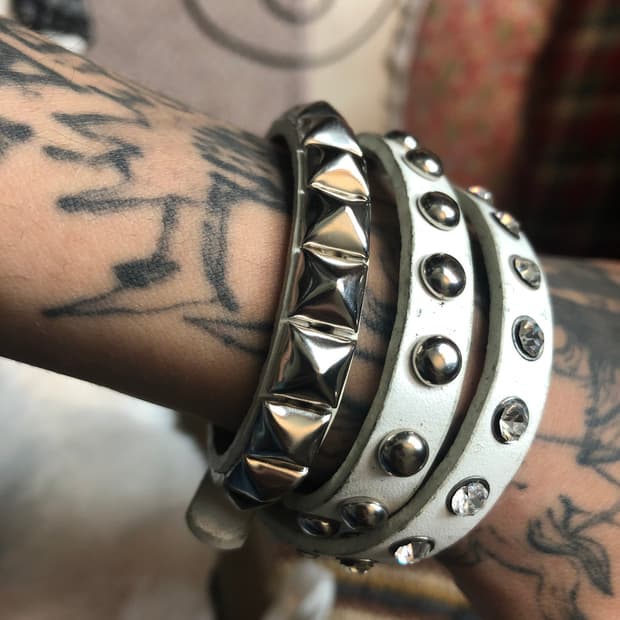 락스터드 찡 보석 팔찌 y2k