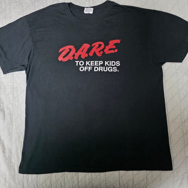 [XL] 90s 빈티지 DARE 티셔츠 블랙 ver.헤인즈 1