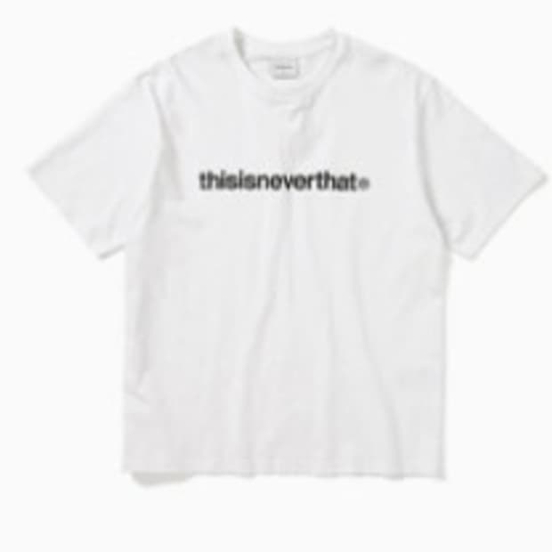 디스이즈네버댓 T-로고 티 티셔츠 화이트