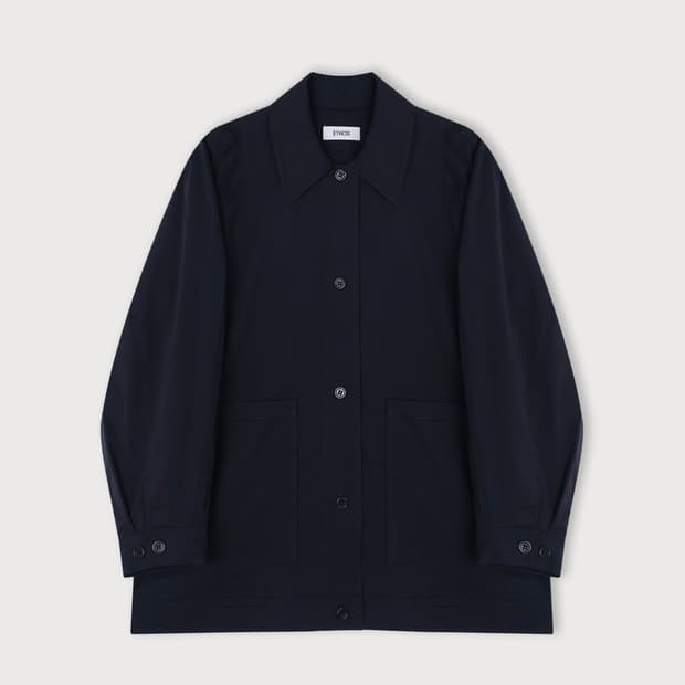 ETHOS) Big Pocket Worker Jacket (Navy)