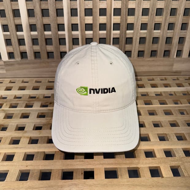 엔비디아 NVIDIA 베이지 캡