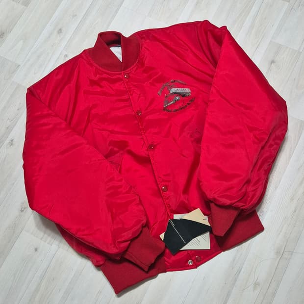 holloway made in usa 사틴 트러커 스타디움 자켓