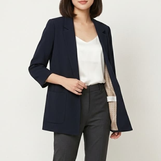 [55]자라 7부소매 오픈 자켓