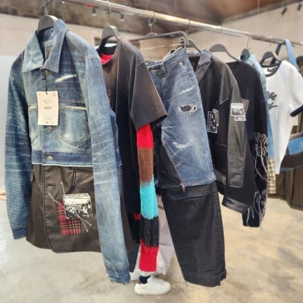 자라 앤더슨벨 콤비네이션 데님자켓 