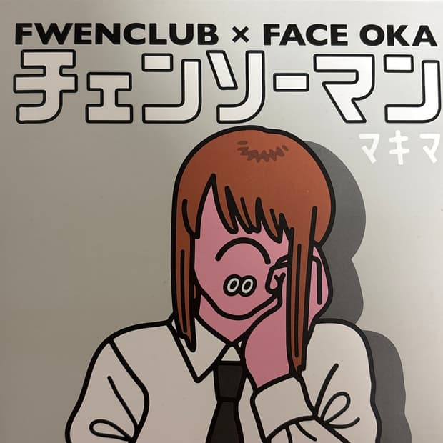 Face oka X 체인소맨 콜라보 아트토이
