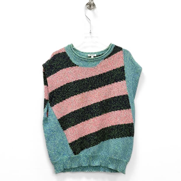 겐조 멀티 컬러 스트라이프 니트 베스트