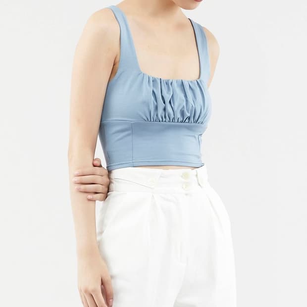 홀리스터 크롭 탱크 탑