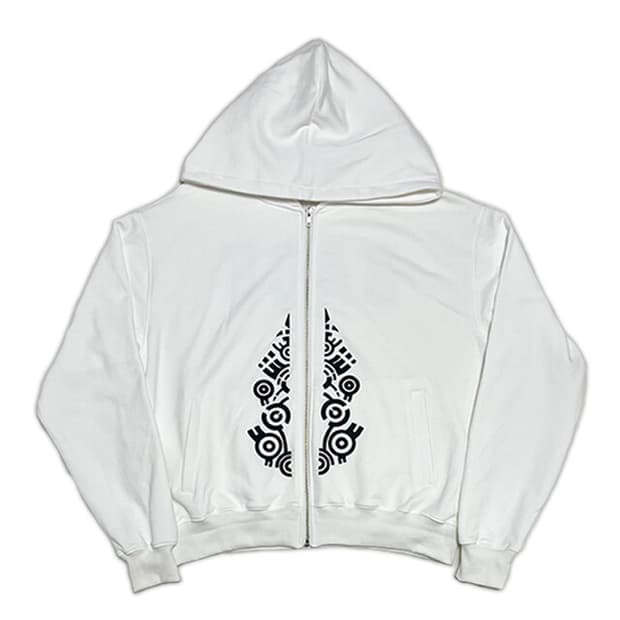 (S) EMEW 
TATT00 ZIP UP / white